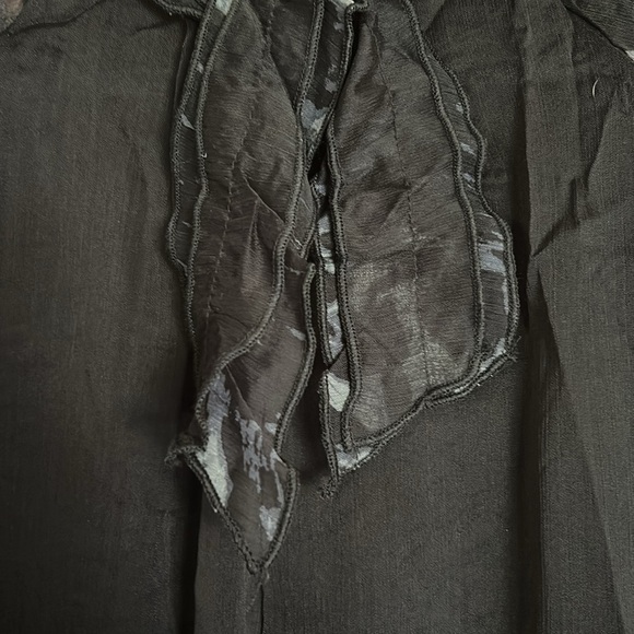 Pretty Angel Whimsygoth Animal Print Blouse – Size S – Silk Blend Y2K grunge - Picture 12 of 17